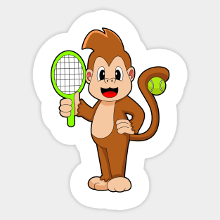 Monkey Tennis Tennis racket Sticker